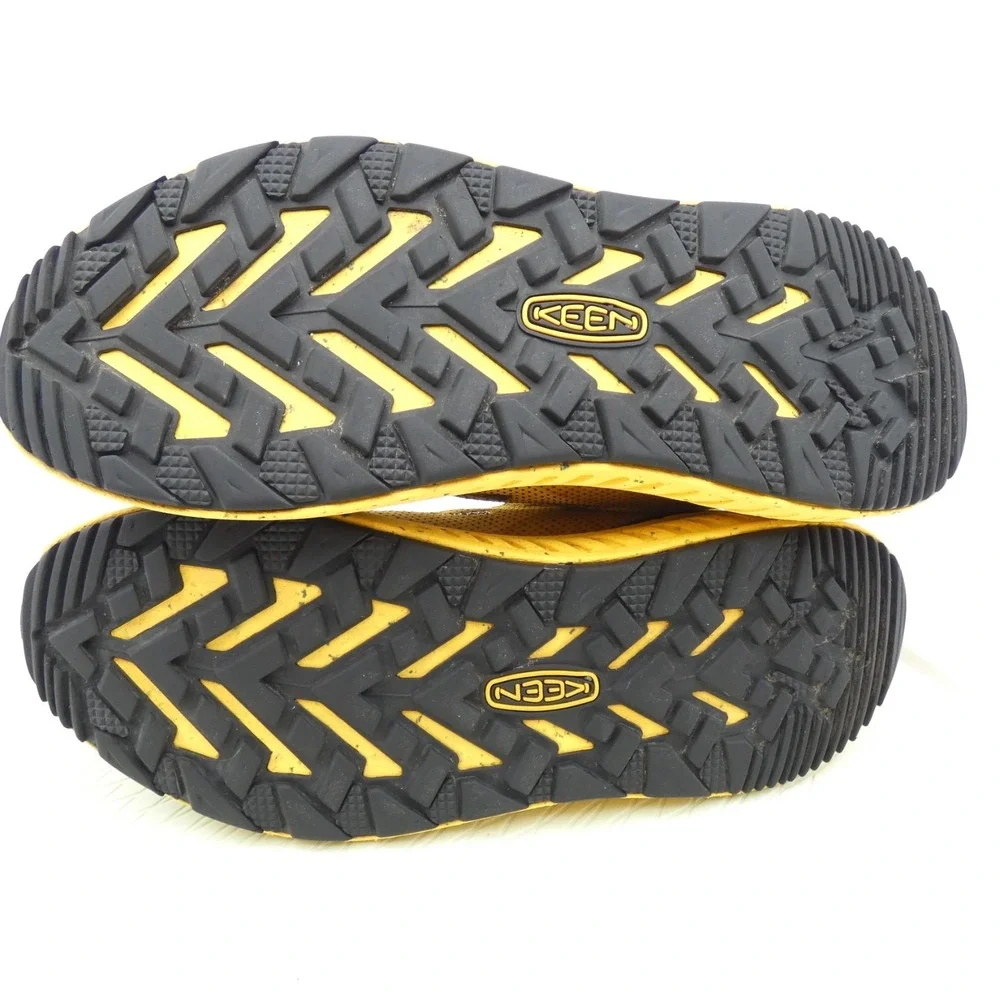 Keen WK400 Walking 1027061 Mens 10 Shoes Yellow Black Lace Up Athletic Sneakers